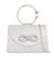 Silver Diamante Bow Detail Hoop Handle Bag
