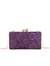 purple lace box clutch bag 