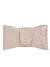 Rose Gold Bow Shape Rhinestone Embellished Clutch Bag