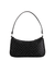 Black Satin Diamante Embellished Mini Shoulder Bag