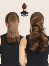 Straight to Flicky Reversible Claw Clip Ponytail