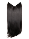 Straight Lightweight 20 Inch V-Shape One Piece Clip in Synthetic Hair Extensions
