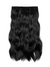 22 Inch Natural Wave One Piece Clip In Hair Extensions jet black
