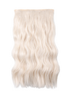 22 Inch Natural Wave One Piece Clip In Hair Extensions bleach blonde