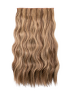 22 Inch Natural Wave One Piece Clip In Hair Extensions mellow brown