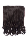 chocolate brown 16 Inch Curly One Piece Clip in Hair Extensions