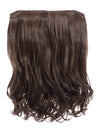 chestnut brown 16 Inch Curly One Piece Clip in Hair Extensions