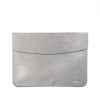 Grey Faux Leather Document Envelope