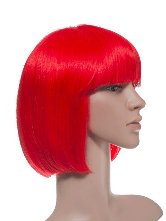 Fire Red Bob Party Wig