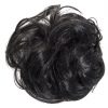 large hair scrunchie jet black