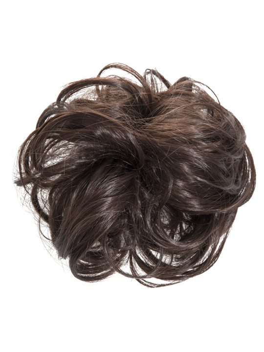 large hair scrunchie chocolate brown