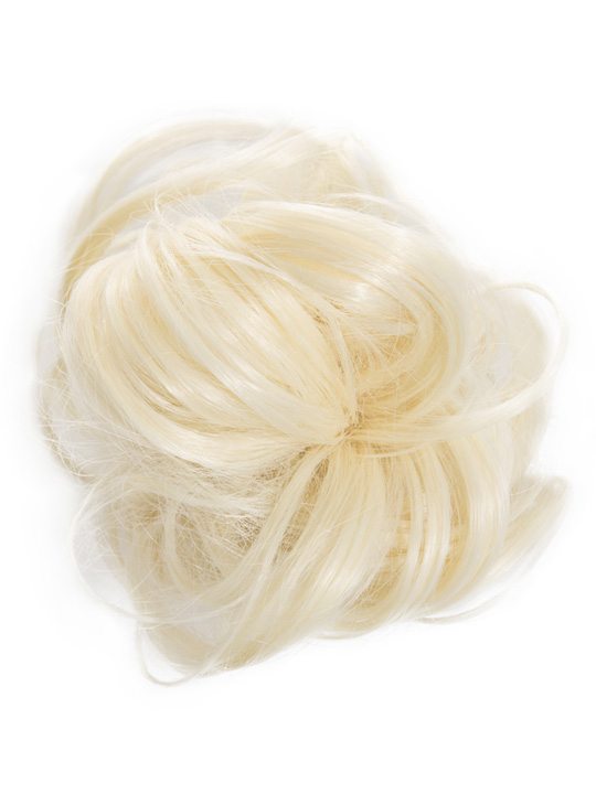 large hair scrunchie pure blonde