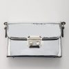 Silver PU Leather Bag detail view