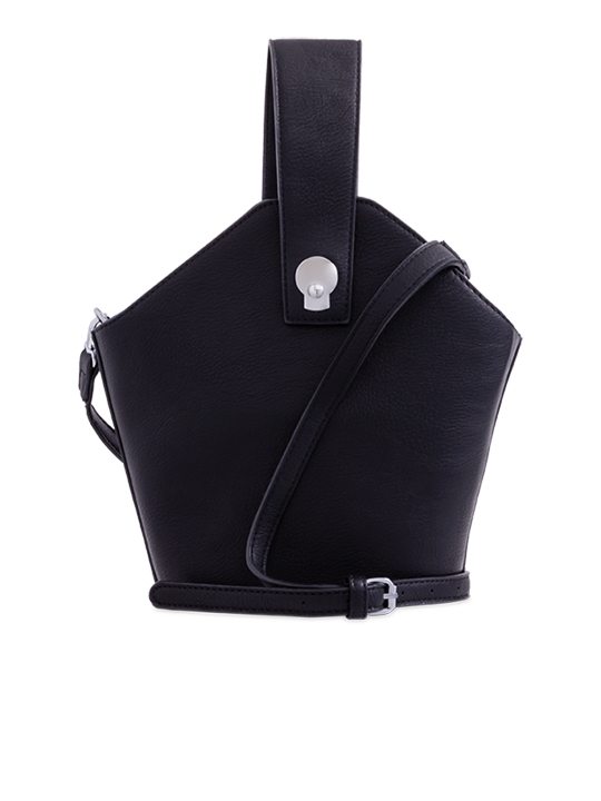 Miranda Black Faux Leather Handbag - KOKO COUTURE