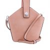 Pink Faux Leather Handbag
