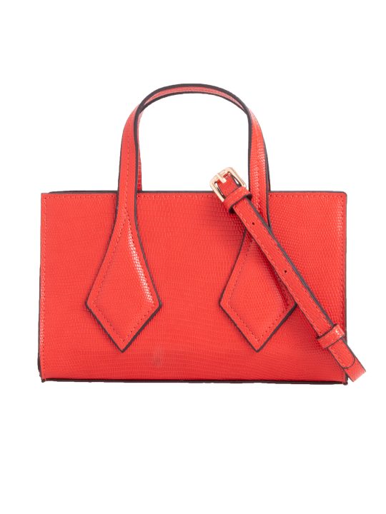 Small Orange Patterned Handbag