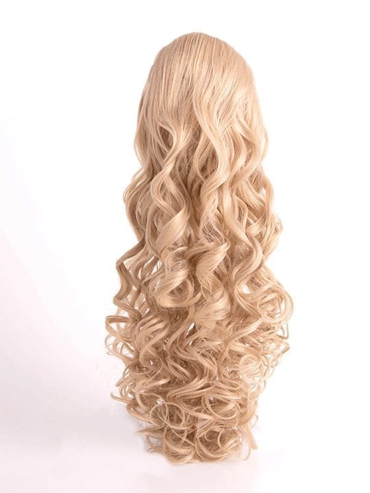 Curly Ponytail in Champagne Blonde