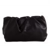 Black Ruched Clutch Bag