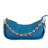 Blue Vintage Chain Shoulder Bag