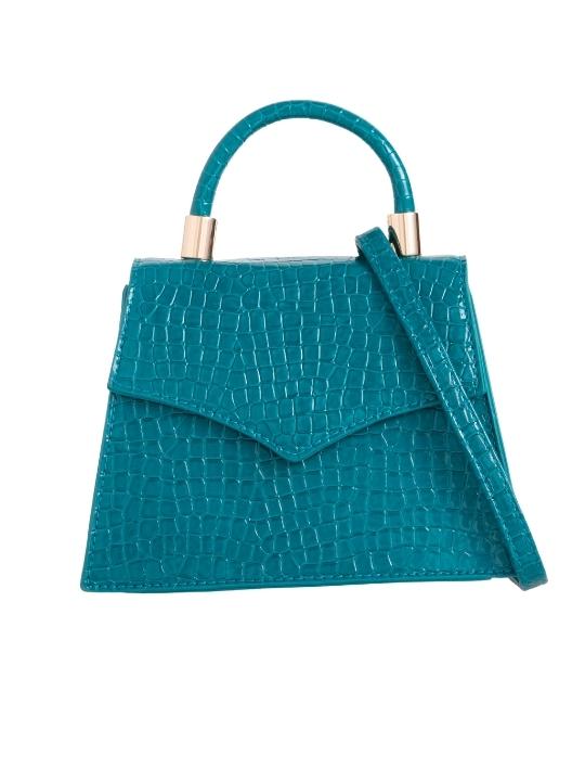 Blue Crocodile Print Grab Bag