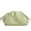 Green Ruched Shoulder Bag