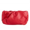 Red Ruched Clutch Bag