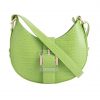 Green Buckle Shoulder Bag