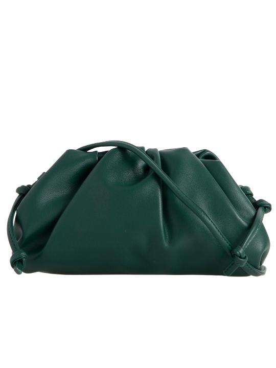 Dark Green Ruched Shoulder Bag