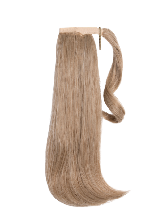 Short Straight California Blonde Wraparound Ponytail