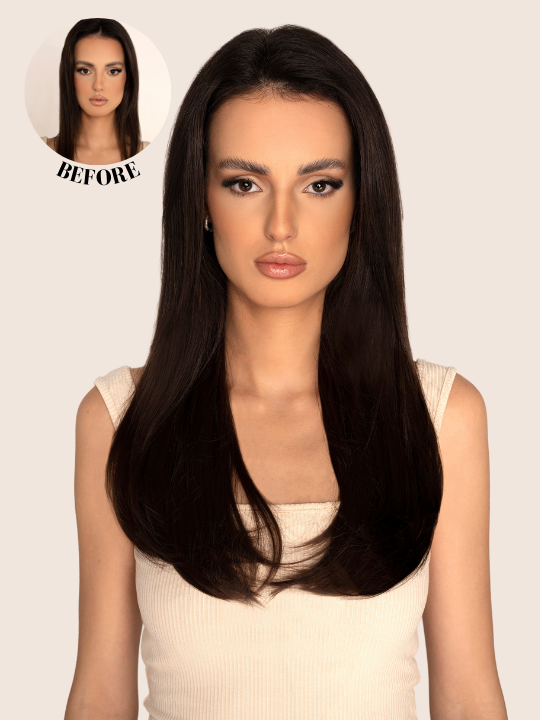 Dolce 1 Piece Set 18 Inch Straight Hair Extensions