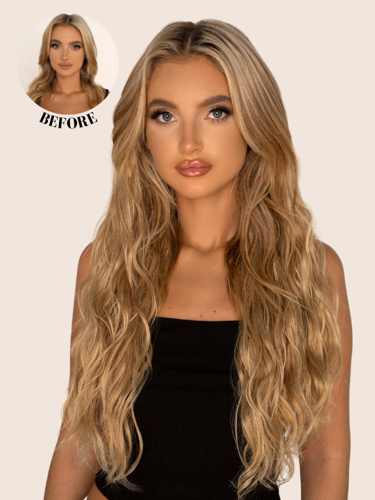 Kylie 3 Weft Beach Wave Hair Extensions