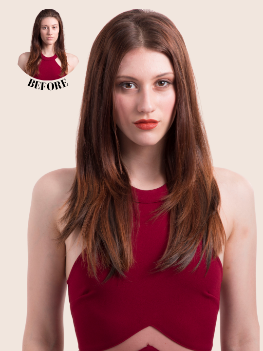 Chiara 3 weft 16"-18" Straight Hair Extensions